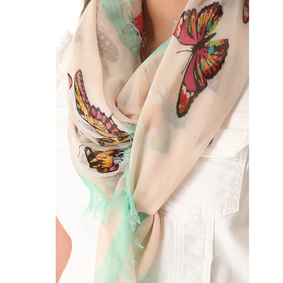 SPUN SCARVES by Subtoe Luxury Butterfly Flight Scarf - Picture 5 of 9